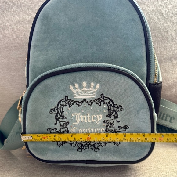 Juicy Couture Dusty Blush Velour Heritage Backpack Mini